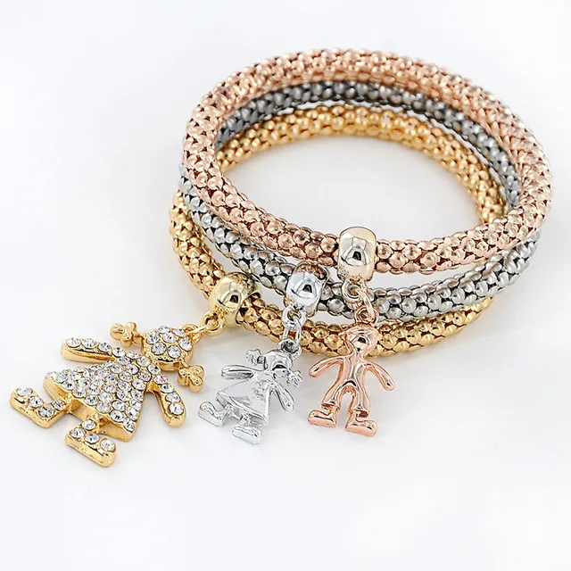 3 Colors Charm Bracelet Rhinestone Bracelets For Women Tom Hope 3 Colors Charm Bracelet Rhinestone Bracelets For Women Tom Hope Femme Pulseira Masculina Snap Jewelry