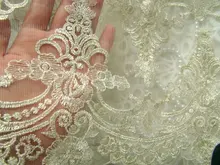 2 yards Vintage Style Gold Lace Trim Mesh Rococo Lace Gold Thread Double Scalloped Women Dress Lace Curtain Trim 24 cm wide scalloped trim lace up crossbody bag