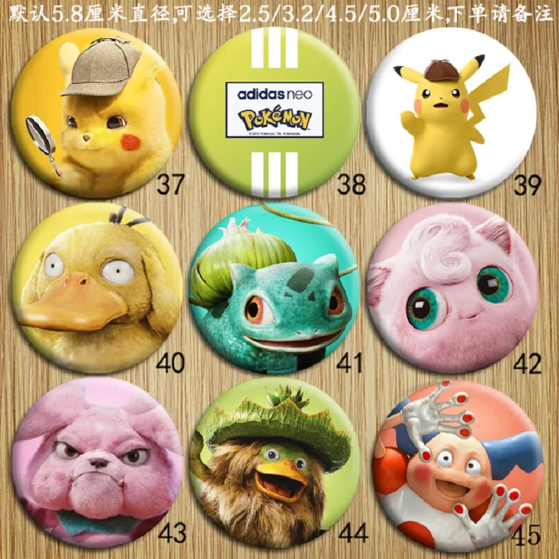 1 шт. Мультяшные броши в виде жести значки Pokemon с Пикачу булавки рюкзак украшение