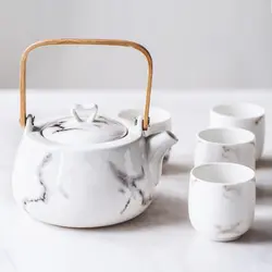 Мрамор зерна Керамика Чай горшки с заварки Чай посуда