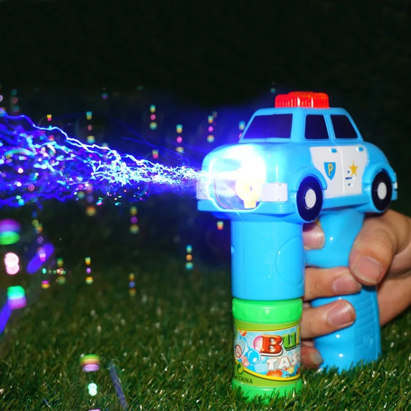

Outdoor Automatic Electric Bubble Toys For Children Fire Engine Soap Blow Bubbles Gun Machine Music Light Water Gun Kids Game