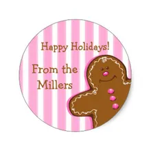 3,8 см сахар и пряности пряники на заказ подарочная бирка наклейка