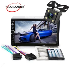 7 pollici Bluetooth 2 Din Specchio Link Per Android 7.0 Macchina Fotografica di sostegno Posteriore auto Radio Lettore LCD Dell’automobile Dello Schermo di Tocco FM Audio 2 din
