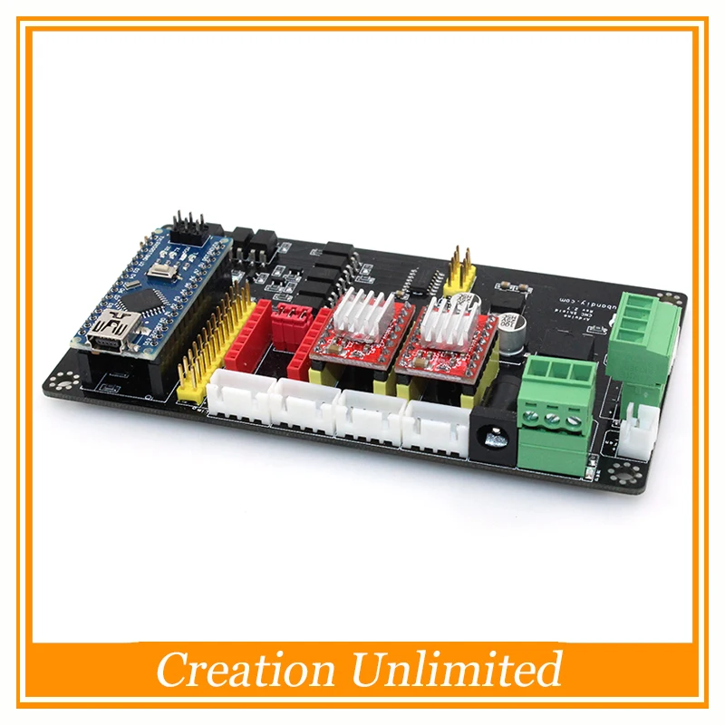 

CNC Engraving Electronic Control Panel Three Axis Stepper Motor Drive Controller Motherboard with A4988 & Nano 3.0