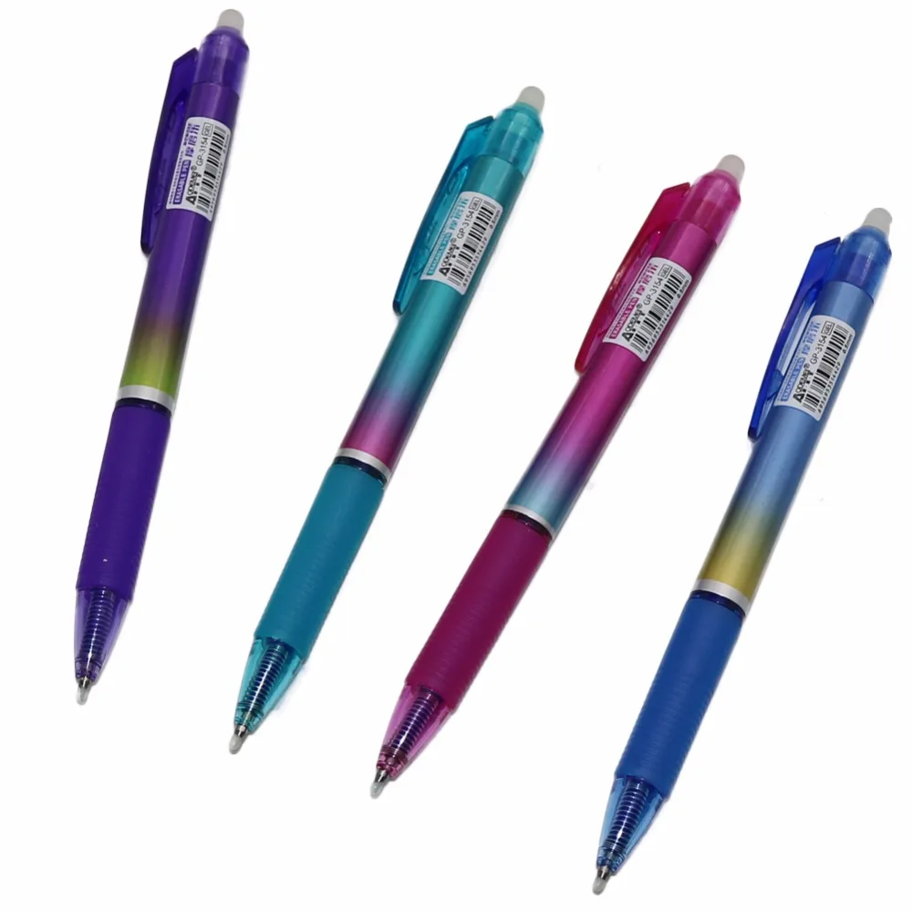 12 шт./компл. многоцветный в виде ракушки стираемая ручка Пресс шариковая ручка гелевая ручка для творчества самых продаваемых студенческие канцелярские