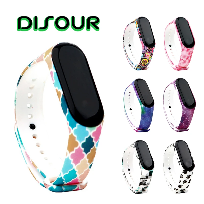 

DISOUR Sport Mi Band 4 Strap wrist strap for Xiaomi mi band 3 sport Silicone Bracelet for Mi band 4 3 band3 smart watch bracelet