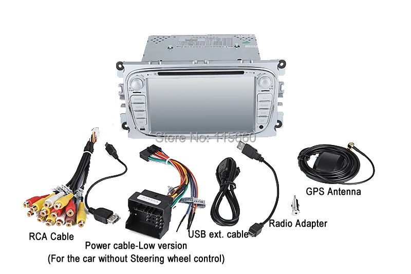 Cables for Ford Focus silver low version