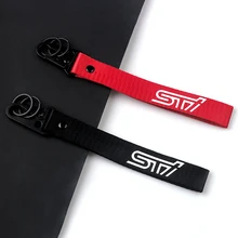For Subaru Car styling webbing key chain STI Legacy Forester Outback Rally WRX WRC Key Ring car accessories