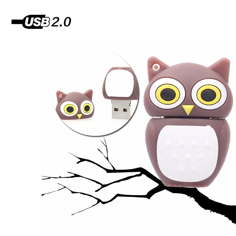 Сова Usb Симпатичный флэш накопитель с героями мультфильма U диск