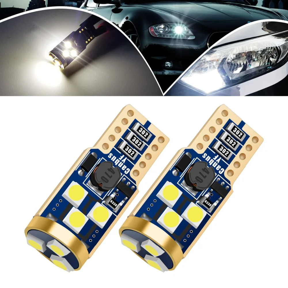 2 шт. T10 W5W без ошибок 3030 9SMD автомобильный парковочный светильник для Audi A3 A4 B6 B7 B8 A5 A6