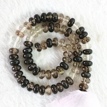 

Black Watermalon Tourmaline jade 5x8mm abacus rondelle high grade stone jasper fashion womne diy jewelry loose Beads 15" B511