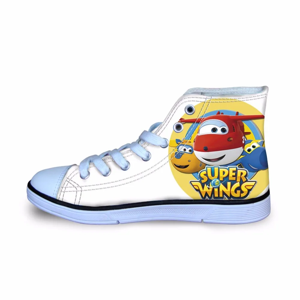 

super wings big wing Printing Sneakers Casual Canvas Shoes For Girls Boys Pokemon Vulcanize Shoes Kawaii Children High Top Flats