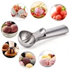 Ice Cream Scoop Stainless Steel Ice Cream Spoon Metal Icecream Cookie Scoop Melon Fruit Baller Ice Ball Maker Kitchen Tools ► Photo 1/6