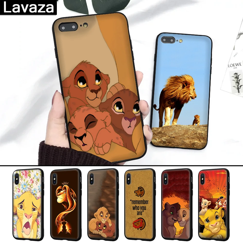 

Lavaza Lion King Hakuna Matata Silicone Case for iPhone 5 5S 6 6S 7 8 Plus X XR XS Max