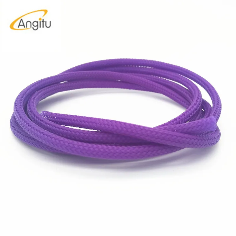 Angituy 2mm PET Sleeve expandable braided cable sleeve sleeving DIY Cable-10m/lot