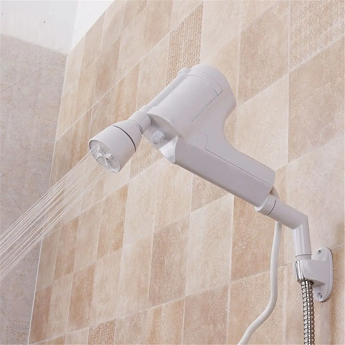 

Electric Shower Heater Faucet 3000W 220V 50Hz Water Heating Power Head Spray Out Tap Handle Single Hole Shower Head Replacement