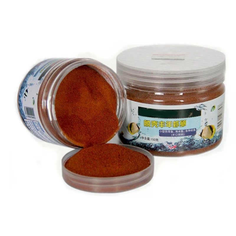 

Brine Shrimp Eggs Artemia Fodder Ocean Healthy Nutrition Fish Food Feeding Fish Aquarium Supplies 50/100/150g