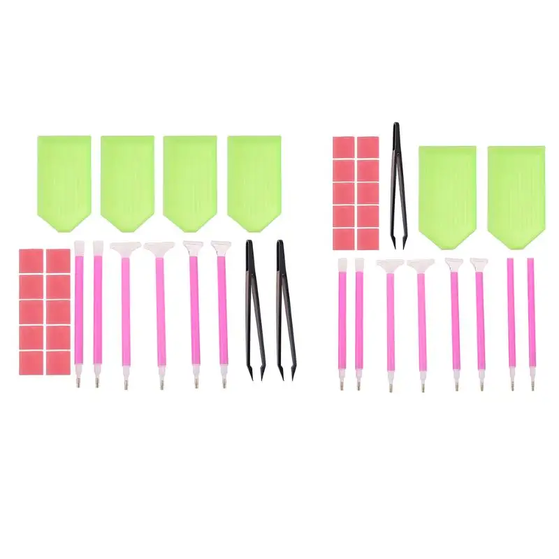 5D Cross Stitch Embroidery Pen Diamond Painting Tools Set DIY Diamond Painting Accessories Mosaic Glue Pen Kit Tweezers Tool diamond painting,diamond painting accessories,diamond art painting kit,diamond painting pen,diamond painting set
