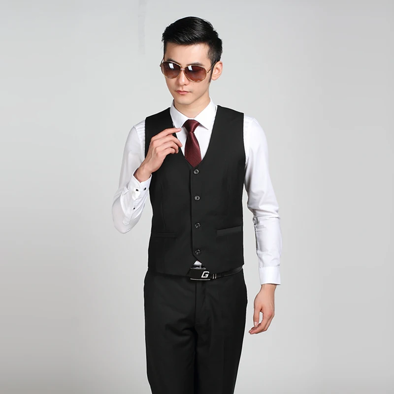 Доступно 10 цветов мужской костюм жилет Корейский мужской жилет с v-образным вырезом жилет для отдыха тонкий модный досуг мужские жилеты костюмы Тонкий
