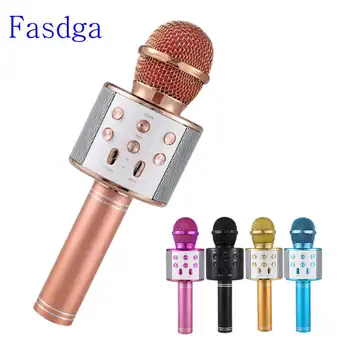 

Professional Bluetooth Wireless Microphone Speaker Handheld Microphone Karaoke Mic Music Player Singing Recorder KTV Microphone