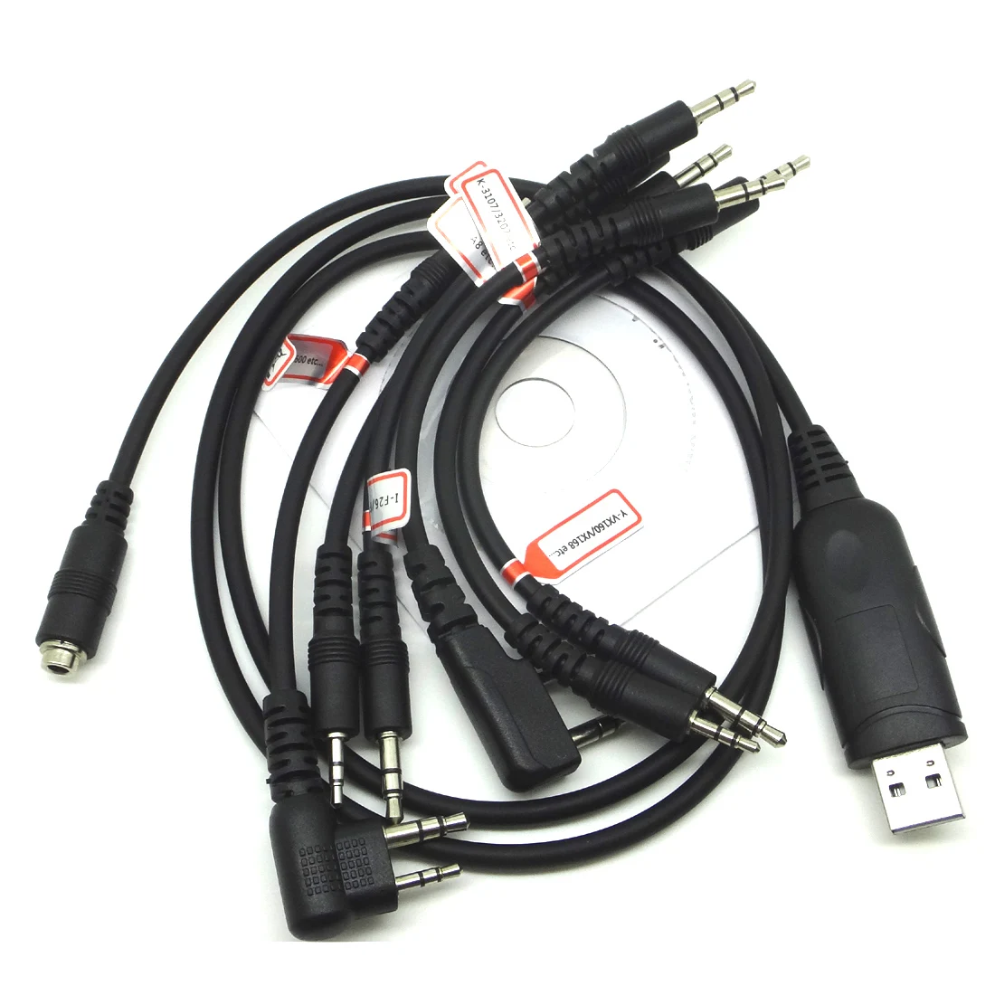 6 in 1 USB Programming Cable for ICOM IC F3S IC F3022TN IC F34GT IC ...