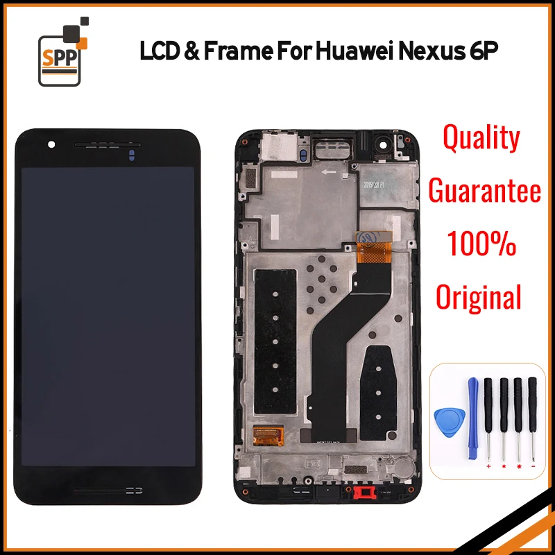 Для huawei Google Nexus 6p жидкокристаллический дисплей с сенсорным экраном цифровым