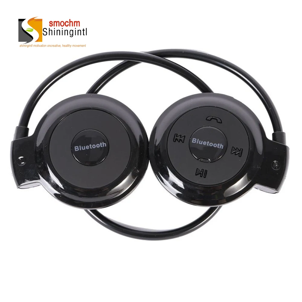 Smochm Беспроводные наушники с ремешком для шеи fm радио TF карта Bluetooth 3 в 1 спортивные