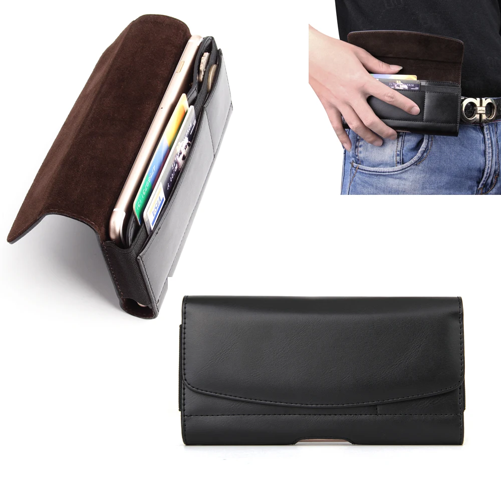 

Leather Mobile Phone Belt Clip Case Pouch For Xiaomi Pocophone F1,Mi A2 Lite,For Sony Xperia 10 L3 XA3 XZ2 Premium XA2 Plus