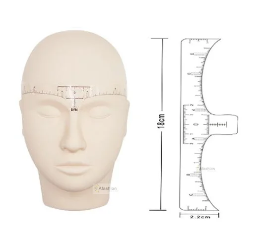 50 шт. Перманентный макияж бровей одноразовые точные линейки микроблейдинг формирующие Инструменты татуировки измерительные наклейки