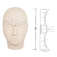 50 шт. Перманентный макияж бровей одноразовые точные линейки микроблейдинг формирующие Инструменты татуировки измерительные наклейки