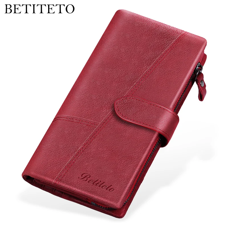 Бренд Betiteto RFID Женский кошелек из натуральной кожи для монет Carteras удобный клатч