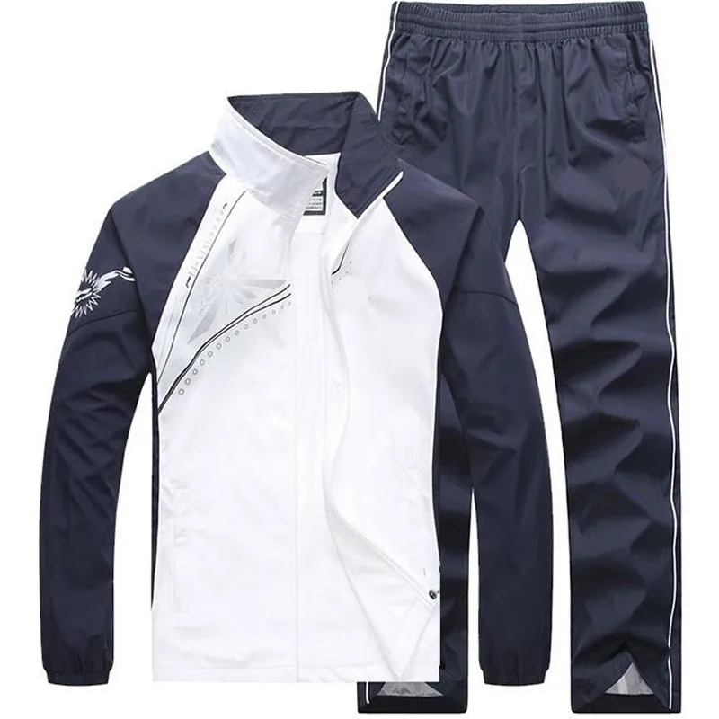 New Men's Set Spring Autumn Men Sportswear 2 Piece Set Sporting Suit Jacket+Pant Sweatsuit Male Clothing Tracksuit Size 5XL New Men's Set Spring Autumn Men Sportswear 2 Piece Set Sporting Suit Jacket+Pant Sweatsuit Male Clothing Tracksuit Size 5XL