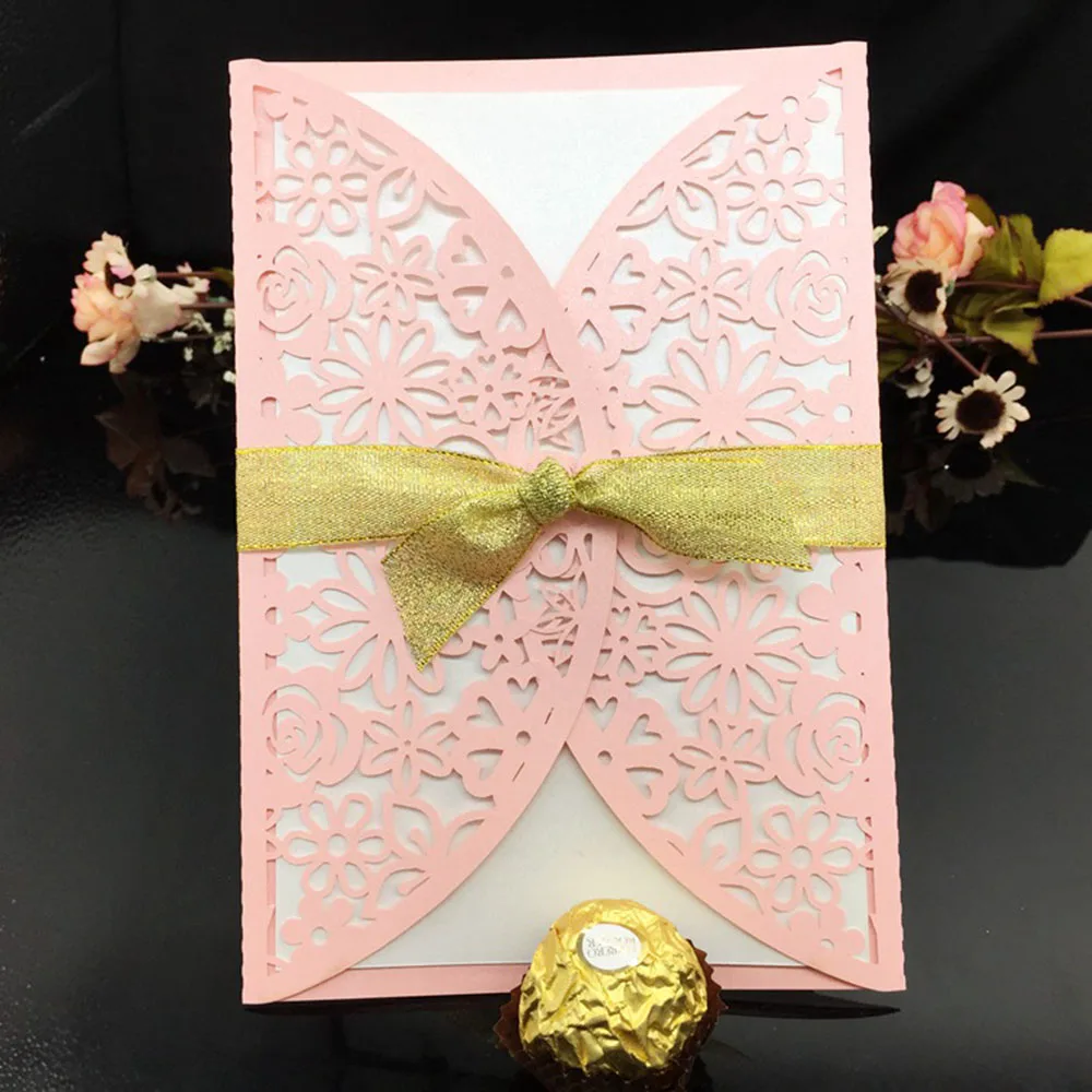 Whole Laser Cut Lace Wedding Invitations Wpl0042 Paper For Wedding Invitations With Fetching Appearance A Invitation Design Layout 7