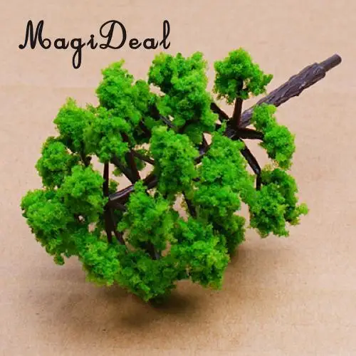 30Pcs Plastic Greenery HO N Model Trees for Train Railroad Railway Village Scenery Layout Landscape Model Toys