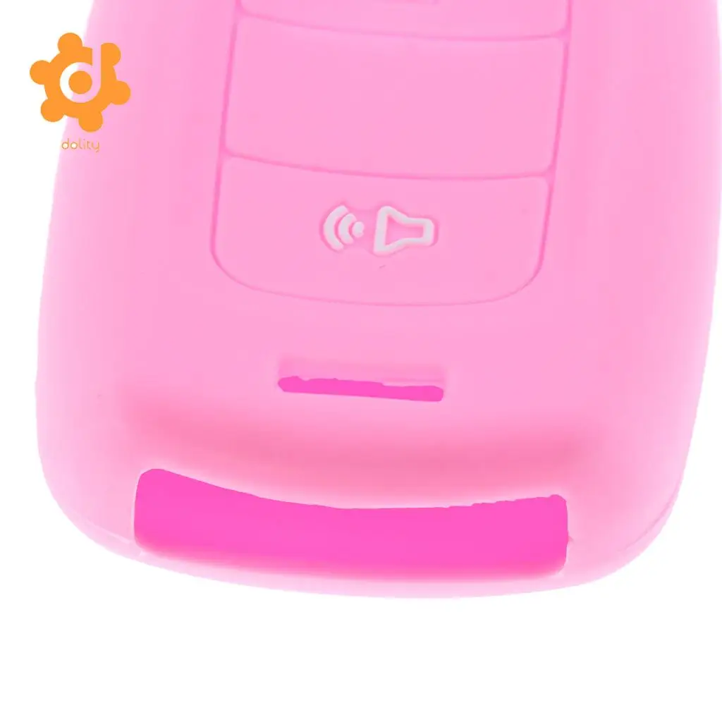 2x Remote Car Key Shell Case Fob Cover Protector for Ford Edge Luminous+Pink
