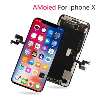 Original 1:1 OEM Lcd touch for iPhone X LCD Display Screen Replacement Pantalla + 3D Touch Digitizer Free DHL