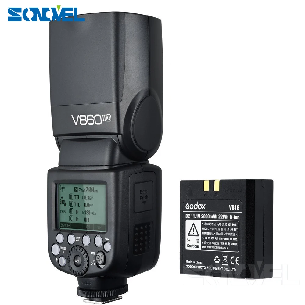Godox Ving 1/8000 TTL HSS литий ионный аккумулятор Вспышка Speedlite для Panasonic V860II O G9 G85 FZ300 GH2 GH3 GH4