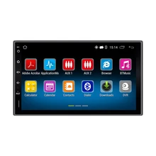 2 Din 7 pulgadas Android 5.1 Coche Universal DVD 1024*600 Coche Radio estéreo para Nissan Ford KIA Hyundai GPS Navi Bluetooth 3g/WIFI 1080