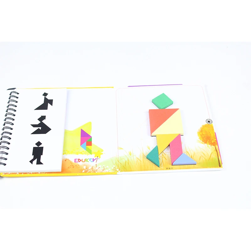 Kids Toy Jigsaw 150 Puzzles Magnetic Math Tangram Brain Teaser Preschool Training Challenge IQ Book Educational Magic Book Kids Toy Jigsaw 150 Puzzles Magnetic Math Tangram Brain Teaser Preschool Training Challenge IQ Book Educational Magic Book