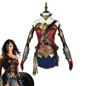 

Super Hero Movie Wonder Woman Cosplay Costume Adult Princess Diana Dress Full Sets Party Halloween Carnival Uniforms Custom Made
