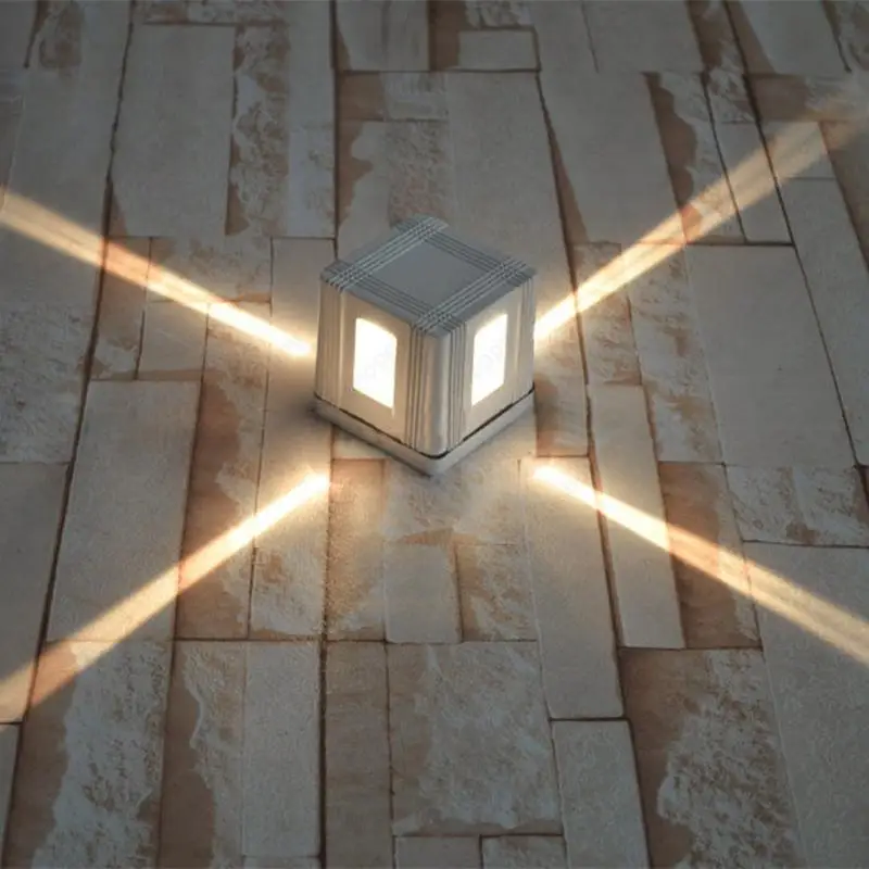 SOLLED 4W LED Wall Sconce Light Fixture Cross Starlight