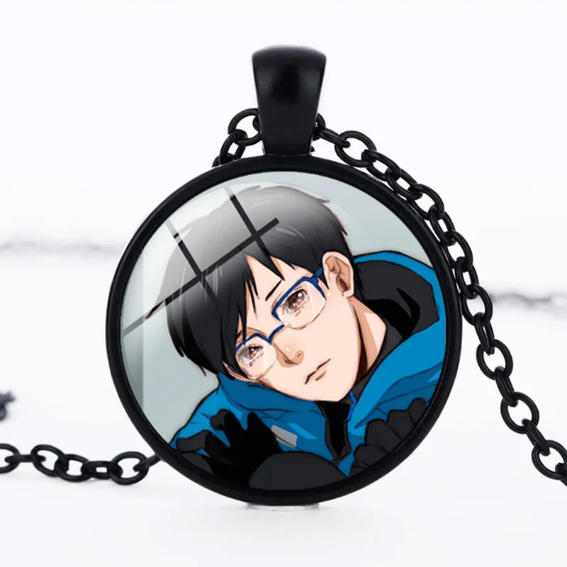 Hot Anime Yuri On Ice Metal Pendant Necklaces Fashion Sweater Chain DIY Women Men Necklace