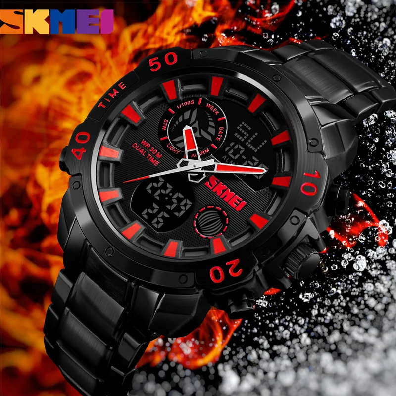 

SKMEI Mens Watches Men's Fashion Sport Watches Men Quartz Analog Date Clock Man Military Waterproof Watch Relogio Masculino New