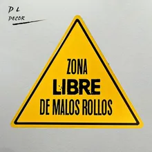Dl-señal-lata Zona Libre de toros, placa Retro, decoración de pared, cuadro de cocina artístico