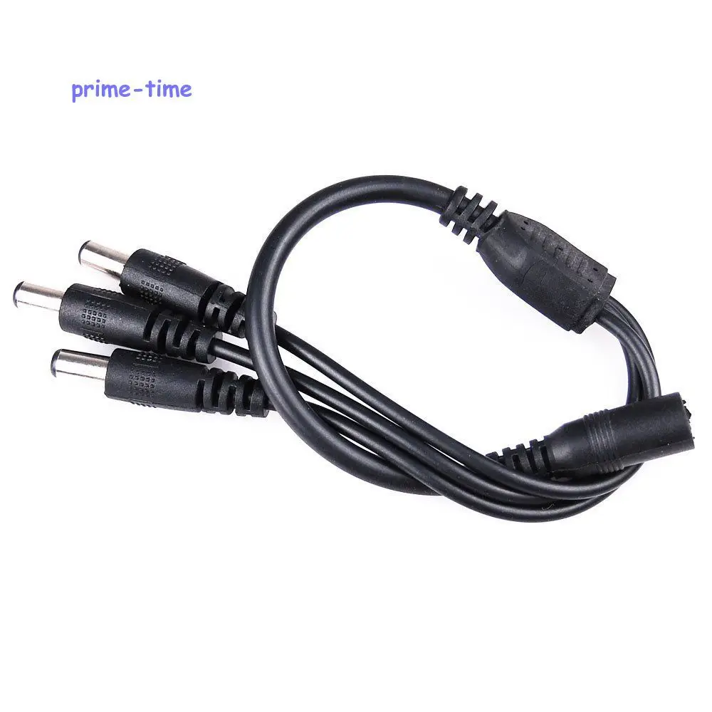

2pcs 1 to 3 Port DC Power Splitter power Adapter Cable 5.5 x 2.1 mm Plug for Led Strip CCTV Camera Free Shipping