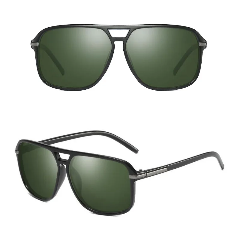 Модный квадратный поляризованных солнцезащитных очков марки дизайн Винтаж вождения Черепаха коричневый солнцезащитные очки для мужчин Для женщин Открытый очки UV400