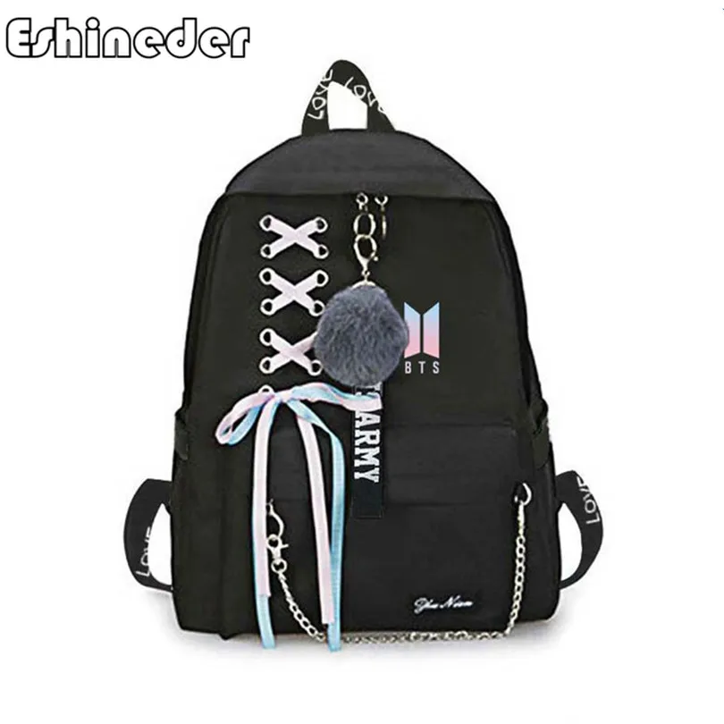 

ESHINEDER Men Women BTS Bangtan Boys Bulletproof Boy Scouts Rucksack Backpack Bag School Shoulder Travel Book Bag Gift