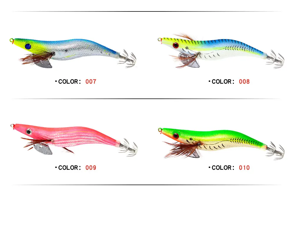 FISH KING светящаяся приманка в виде кальмара джиг голова для ямашиты Кальмаров джиг гольян кренкбейт воблер Дерево Креветки поддельные приманки Приманка осьминога