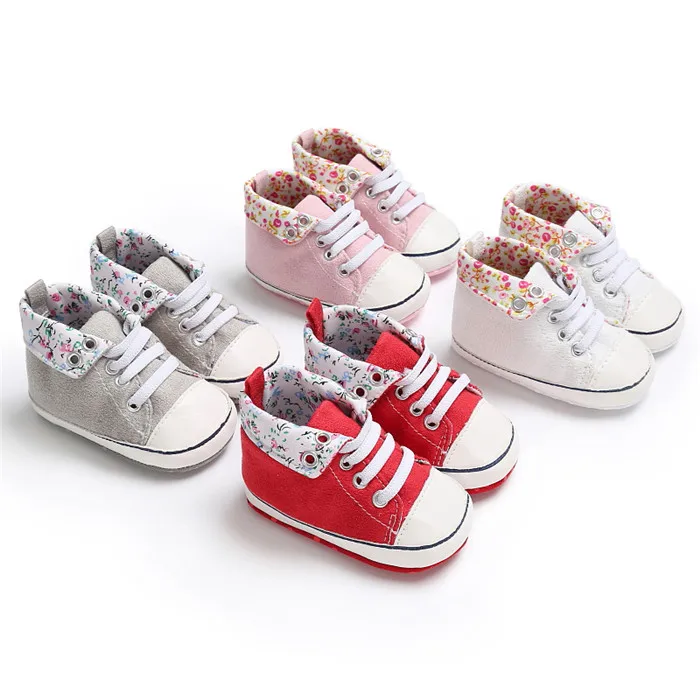 Кроссовки для новорождённых для маленьких девочек и мальчиков на шнуровке с высоким верхом парусиновая обувь для активного отдыха All Star Zapatos Bebe обувь для малышей Infantil Sapatos