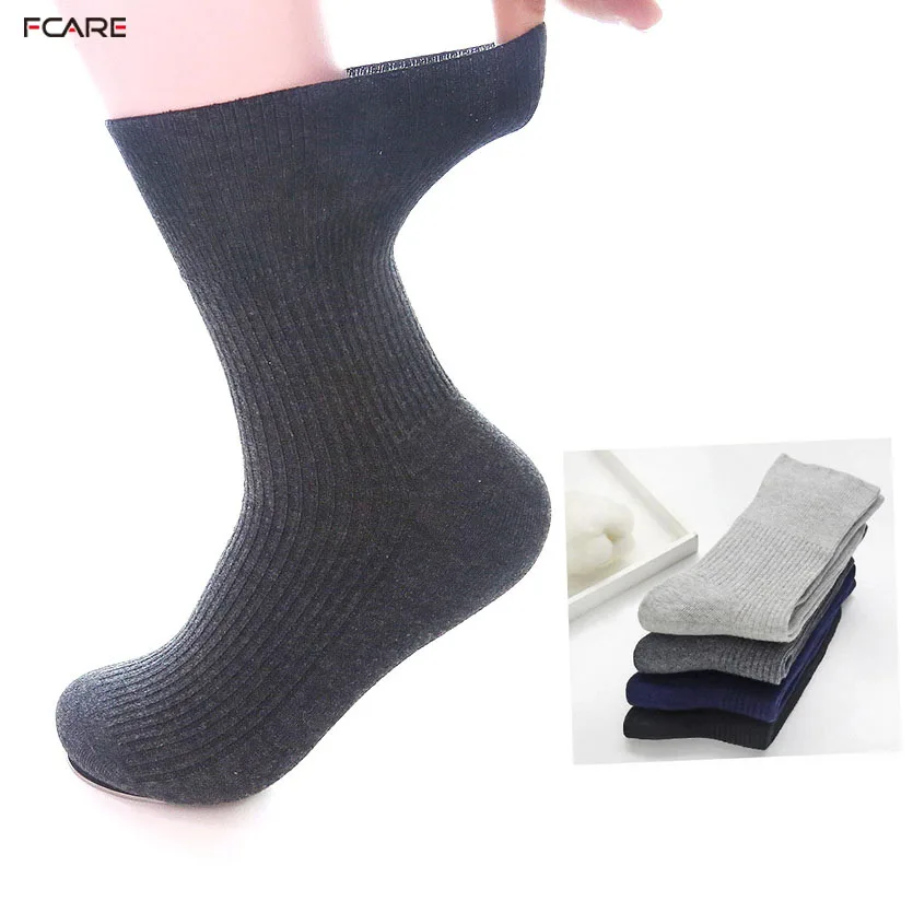 

Fcare 10PCS=5 pairs plus size Hypertension Socks Prevent Varicose Veins Socks Causal Diabetic Autumn Winter combed Cotton Socks